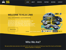 Tablet Screenshot of klia-limo.com